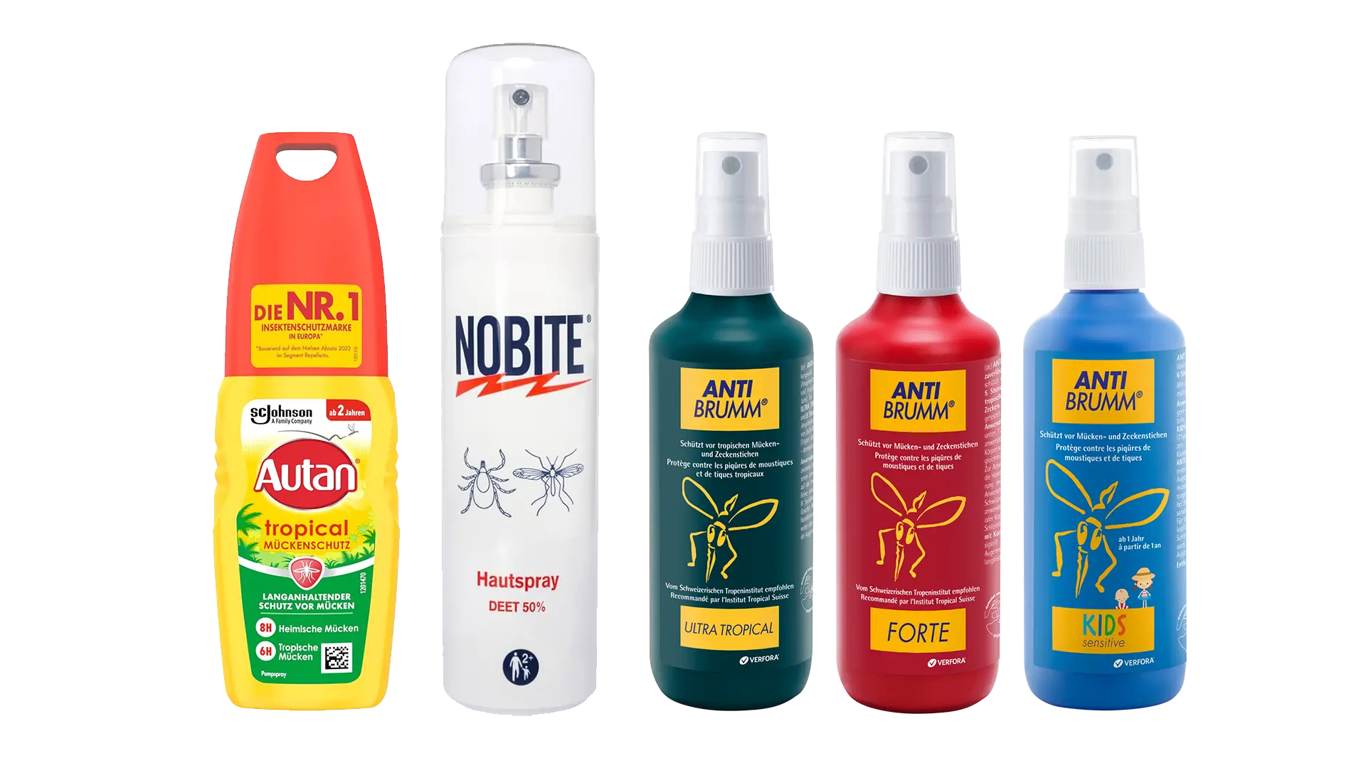 5 Mückensprays gegen Moskitos im Vergleich